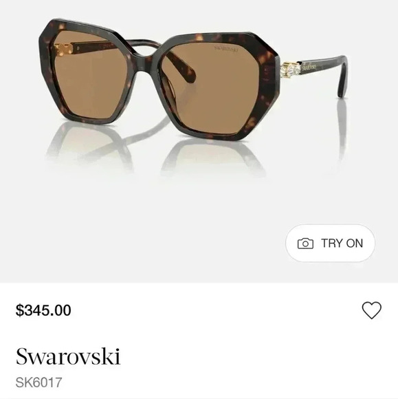 Swarovski Sunglasses SK6017 Brown Frames - NWT - Picture 2 of 8